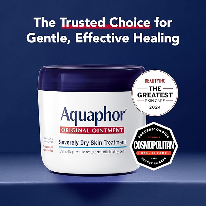 Aquaphor Healing Ointment – Advanced Therapy Skin Protectant – 14 oz Jar