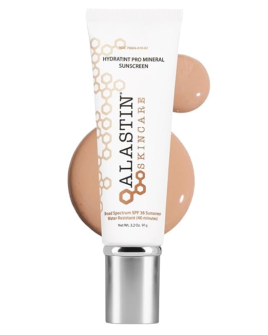 ALASTIN HydraTint Pro Mineral Sunscreen SPF 36 – 2-in-1 Tinted Daily Moisturizer – Blue Light &amp; Pollution Defense – 3.2 oz