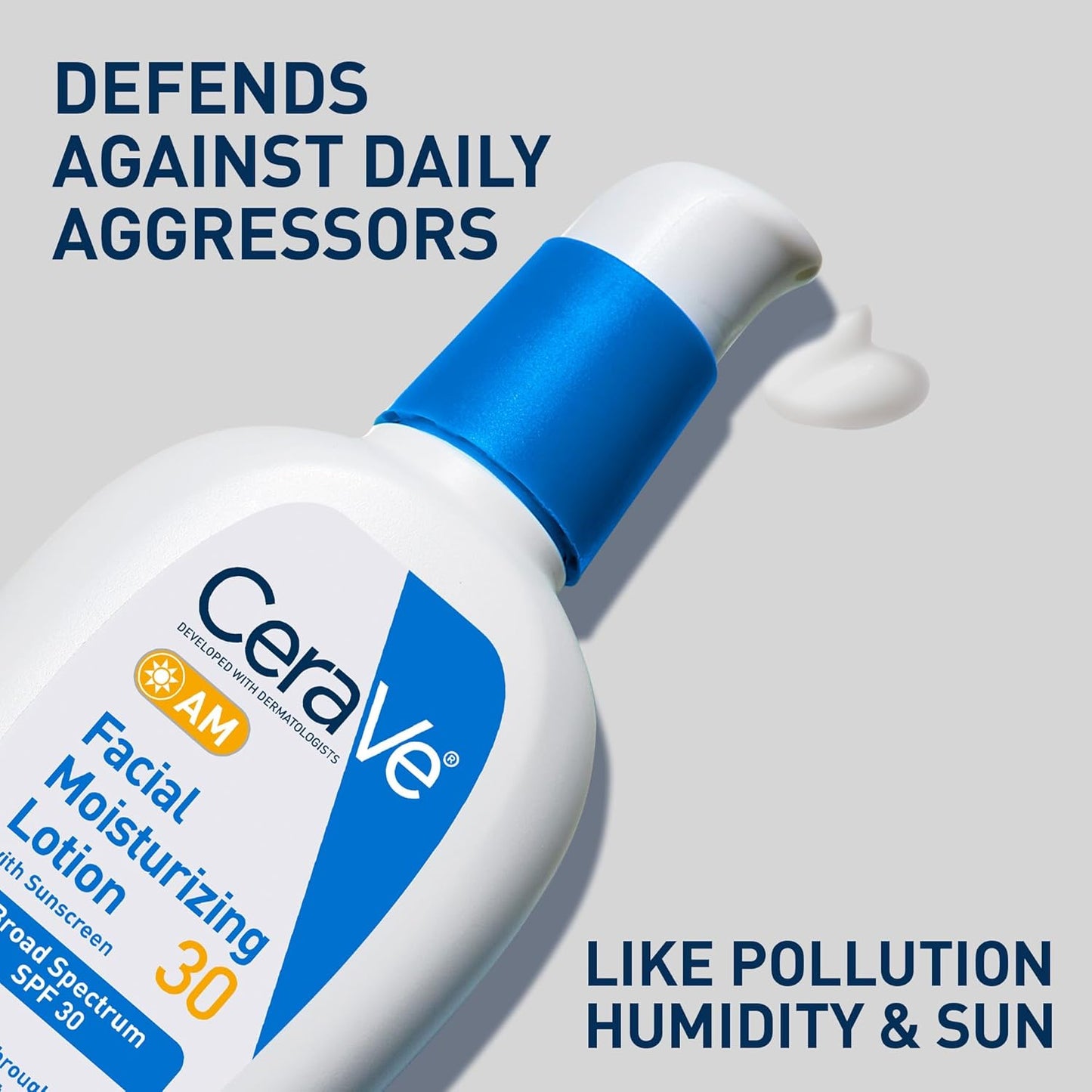 CeraVe AM Facial Moisturizing Lotion with SPF 30 – 3 oz