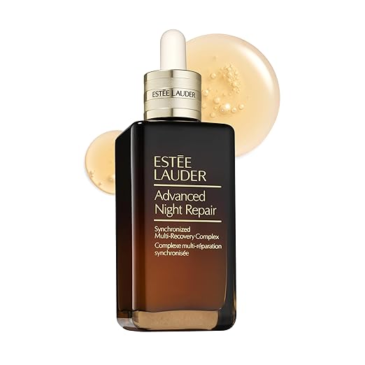 Estée Lauder Advanced Night Repair Face Serum – Synchronized Multi-Recovery Complex with Hyaluronic Acid – Anti-Aging & Hydrating Treatment – 100mL / 3.4oz