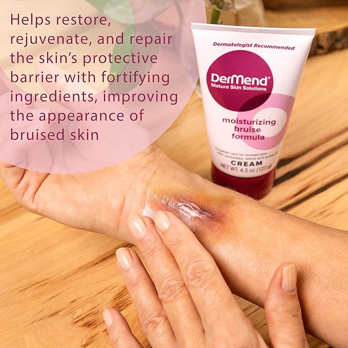 Dermend Arnica Bruise Cream with Vitamin K - Moisturizer for Bruising on Arms, Legs & Hands - 4.5 Oz