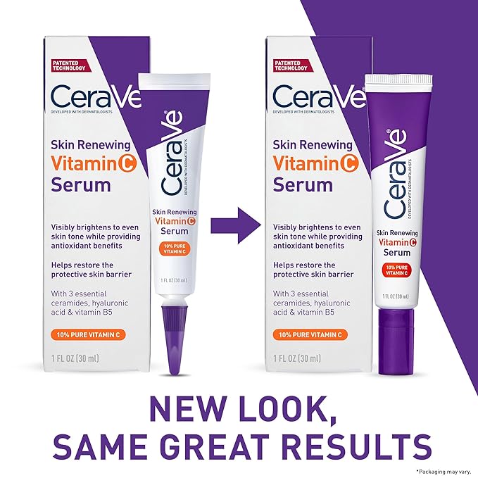 CeraVe Skin Renewing 10% Vitamin C Serum with Hyaluronic Acid – 1 fl oz