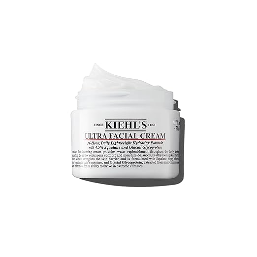 Kiehl’s Ultra Facial Cream – 24-Hour Daily Face Moisturizer with 4.5% Squalane – Hydrating &amp; Barrier-Strengthening Cream – 50mL