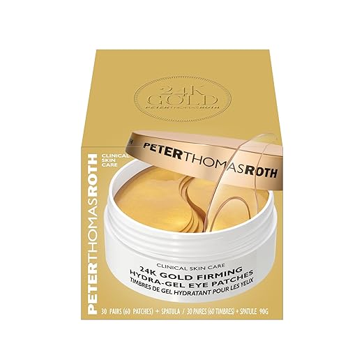 Peter Thomas Roth 24K Gold Hydra-Gel Eye Patches – Anti-Aging Luxury Treatment – 30 Pairs