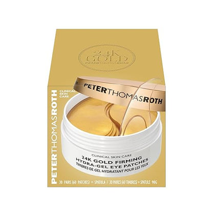 Peter Thomas Roth 24K Gold Hydra-Gel Eye Patches – Anti-Aging Luxury Treatment – 30 Pairs