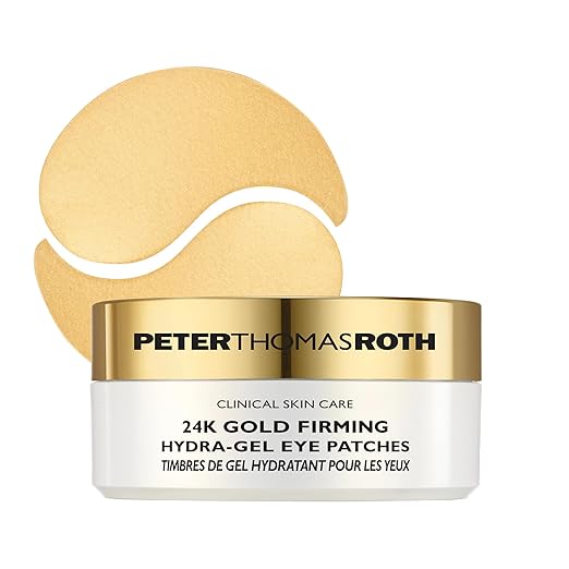 Peter Thomas Roth 24K Gold Hydra-Gel Eye Patches – Anti-Aging Luxury Treatment – 30 Pairs